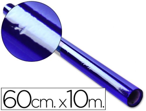 Papel celofane 60 cm x 10 mt 30 gr azul , Liderpapel , 20688 , 8423473206885